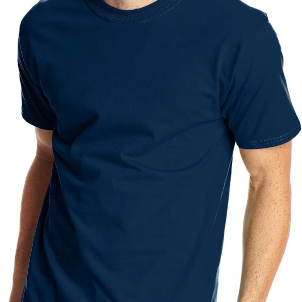 Men's  T-Shirt, Heavyweight Cotton Tee, 1 Or 2 Pack, Big & Tall